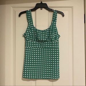Ann Taylor Factory Women Green Sleeveless Top M
